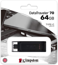 Load image into Gallery viewer, Kingston DataTraveler DT70 USB Flash Drive 64GB 128GB 256GB