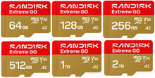 Load image into Gallery viewer, Sandisk Micro SD Extreme Go UHS-I (SDSQXGN) Flash Memory Card 64GB 128GB 256GB 512GB 1TB 2TB