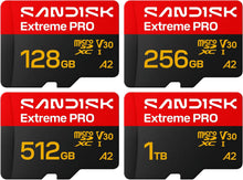 Load image into Gallery viewer, Sandisk Micro SD Extreme Pro UHS-I (SDSQXCJ) Flash Memory Card 128GB 256GB 512GB 1TB