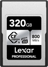 Load image into Gallery viewer, Lexar CF Professional CFexpress Type A Card SILVER Series 160GB 320GB