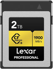 Load image into Gallery viewer, Lexar CF Professional CFexpress Type B Card Gold Series 128GB 256GB 512GB 1TB 2TB