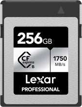 Load image into Gallery viewer, Lexar CF Professional CFexpress Type B Card SILVER Series 128GB 256GB 512GB