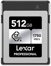 Load image into Gallery viewer, Lexar CF Professional CFexpress Type B Card SILVER Series 128GB 256GB 512GB