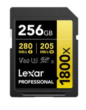 Load image into Gallery viewer, Lexar SDXC Professional 1800x UHS-II Flash Memory Card 64GB 128GB 256GB 512GB 1TB