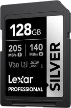 Load image into Gallery viewer, Lexar SD Professional SILVER UHS-I Memory Card 64GB 128GB 256GB