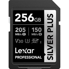 Load image into Gallery viewer, Lexar SD Professional SILVER PLUS UHS-I Memory Card 64GB 128GB 256GB 512GB
