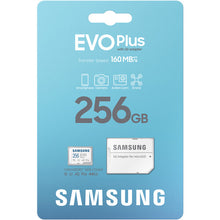 Load image into Gallery viewer, Samsung Micro SDXC EVO Plus 160MB/s Flash Memory Card 64GB 128GB 256GB 512GB 1TB