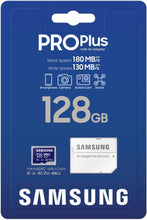 Load image into Gallery viewer, Samsung Micro SD Pro Plus (New) 180MB/s Flash Memory Card 128GB 256GB 512GB 1TB