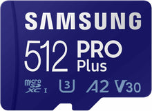 Load image into Gallery viewer, Samsung Micro SD Pro Plus (New) 180MB/s Flash Memory Card 128GB 256GB 512GB 1TB
