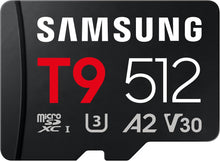 Load image into Gallery viewer, Samsung Micro SD T9 Flash Memory Card 128GB 256GB 512GB