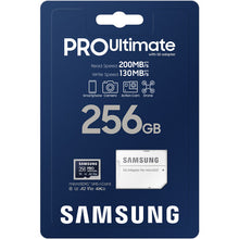 將圖片載入圖庫檢視器 Samsung Micro SD PRO Ultimate 200MB/s + Adapter Flash Memory Card 128GB 256GB 512GB