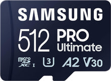 將圖片載入圖庫檢視器 Samsung Micro SD PRO Ultimate 200MB/s + Adapter Flash Memory Card 128GB 256GB 512GB