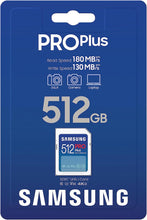 Load image into Gallery viewer, Samsung SDXC Pro Plus Flash Memory Card 128GB 256GB 512GB