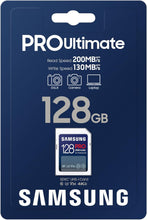 Load image into Gallery viewer, Samsung SDXC Pro Ultimate Flash Memory Card 64GB 128GB 256GB 512GB