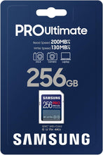 Load image into Gallery viewer, Samsung SDXC Pro Ultimate Flash Memory Card 64GB 128GB 256GB 512GB
