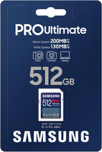 Load image into Gallery viewer, Samsung SDXC Pro Ultimate Flash Memory Card 64GB 128GB 256GB 512GB