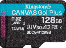 Load image into Gallery viewer, Kingston MicroSD Canvas Go Plus 200MB/s (SDCG4) Memory Card 64GB 128GB 256GB 512GB 1TB