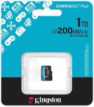 Load image into Gallery viewer, Kingston MicroSD Canvas Go Plus 200MB/s (SDCG4) Memory Card 64GB 128GB 256GB 512GB 1TB