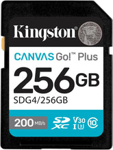 Load image into Gallery viewer, Kingston SDXC Canvas Go Plus (SDG4) Flash Memory Card 64GB 128GB 256GB 512GB 1TB