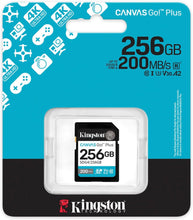 Load image into Gallery viewer, Kingston SDXC Canvas Go Plus (SDG4) Flash Memory Card 64GB 128GB 256GB 512GB 1TB