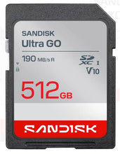 Load image into Gallery viewer, SanDisk SD Ultra GO UHS-I (SDSDUGN) Flash Memory Card 32GB 64GB 128GB 256GB 512GB