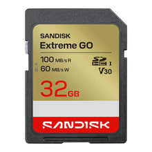 Load image into Gallery viewer, Sandisk SD Extreme GO UHS-I (SDSDXGN) Flash Memory Card 32GB 64GB 128GB 256GB 512GB