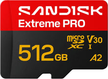 Load image into Gallery viewer, Sandisk Micro SD Extreme Pro UHS-I (SDSQXCJ) Flash Memory Card 128GB 256GB 512GB 1TB
