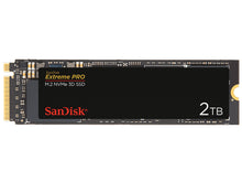 Load image into Gallery viewer, SanDisk SSD Extreme PRO M.2 NVMe 3D Solid State Drive 500GB 1TB 2TB