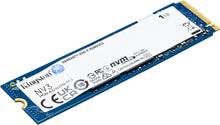 將圖片載入圖庫檢視器 Kingston SSD NV3 PCIe 4.0 NVMe M.2 2280 Solid State Drive 500GB 1TB 2TB