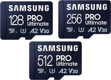 將圖片載入圖庫檢視器 Samsung Micro SD PRO Ultimate 200MB/s + Adapter Flash Memory Card 128GB 256GB 512GB