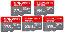 Load image into Gallery viewer, SanDisk MicroSD Ultra GO UHS-I (SDSQUGN) Flash Memory Card 32GB 64GB 128GB 256GB 512GB