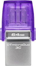 Load image into Gallery viewer, Kingston DataTraveler microDuo OTG 3C (DTDUO3CG3) USB3.2 USB Flash Drive 64GB 128GB 256GB