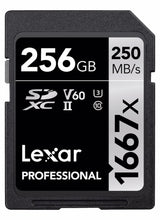 Load image into Gallery viewer, Lexar SD Professional 1667X 250MB/s Read Flash Memory Card 64GB 128GB 256GB