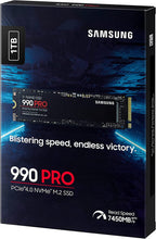 Load image into Gallery viewer, Samsung SSD 990 Pro PCle 4.0 NVMe M.2 Solid State Drive 1TB 2TB 4TB