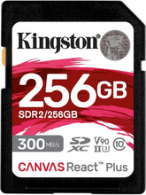 Load image into Gallery viewer, Kingston SDXC Canvas React Plus C10 UHS-II SD Memory Card 64GB 128GB 256GB