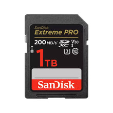 Load image into Gallery viewer, Sandisk SD Extreme Pro 200MB/s Flash Memory Card 32GB 64GB 128GB 256GB 512GB 1TB 2TB