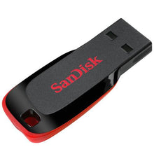 Load image into Gallery viewer, SanDisk USB Cruzer Blade Black USB2.0 USB Flash Drive (SDCZ50) 32GB 64GB 128GB