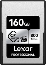 Load image into Gallery viewer, Lexar CF Professional CFexpress Type A Card SILVER Series 160GB 320GB
