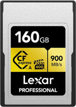 Load image into Gallery viewer, Lexar CF Professional CFexpres Type A Card GOLD Series 80GB 160GB 320GB
