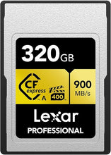 Load image into Gallery viewer, Lexar CF Professional CFexpres Type A Card GOLD Series 80GB 160GB 320GB
