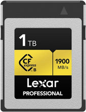 Load image into Gallery viewer, Lexar CF Professional CFexpress Type B Card Gold Series 128GB 256GB 512GB 1TB
