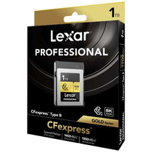 Load image into Gallery viewer, Lexar CF Professional CFexpress Type B Card Gold Series 128GB 256GB 512GB 1TB
