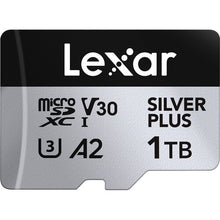 Load image into Gallery viewer, Lexar Micro SD Professional SILVER PLUS Flash Memory Card 64GB 128GB 256GB 512GB 1TB
