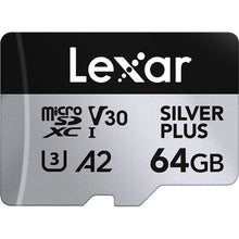 Load image into Gallery viewer, Lexar Micro SD Professional SILVER PLUS Flash Memory Card 64GB 128GB 256GB
