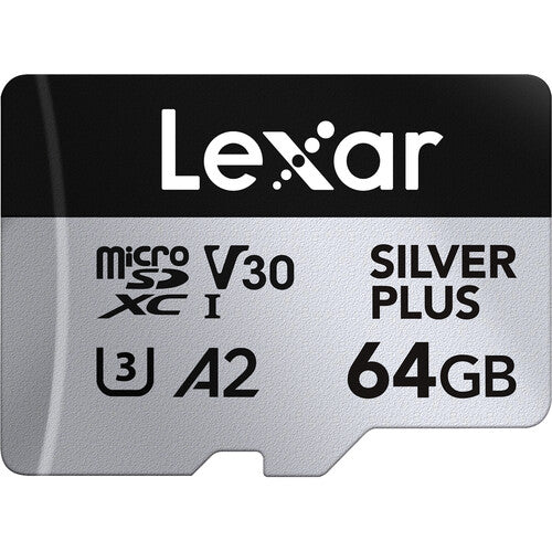 Lexar Micro SD Professional SILVER PLUS Flash Memory Card 64GB 128GB 256GB