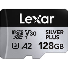 Load image into Gallery viewer, Lexar Micro SD Professional SILVER PLUS Flash Memory Card 64GB 128GB 256GB
