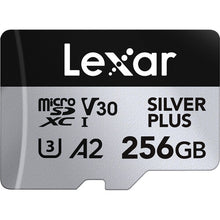 Load image into Gallery viewer, Lexar Micro SD Professional SILVER PLUS Flash Memory Card 64GB 128GB 256GB
