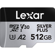 Load image into Gallery viewer, Lexar Micro SD Professional SILVER PLUS Flash Memory Card 64GB 128GB 256GB 512GB 1TB
