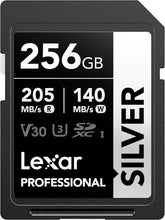 Load image into Gallery viewer, Lexar SD Professional SILVER UHS-I Memory Card 64GB 128GB 256GB
