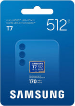 Load image into Gallery viewer, Samsung Micro SD T7 Flash Memory Card 128GB 256GB 512GB 1TB

